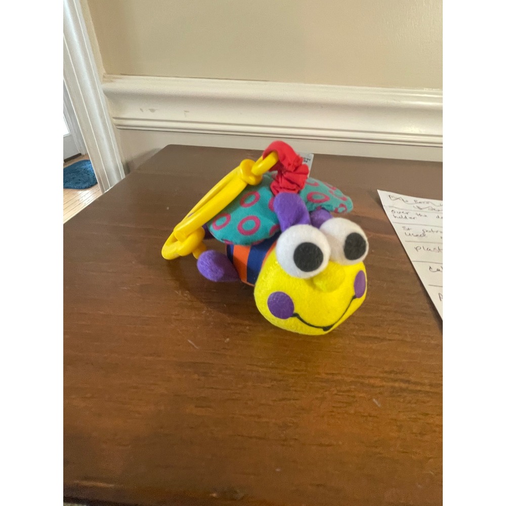 Safety 1st Jitter Bugs Plush Vibrating Stroller Toy Bug Yellow Blue Orange 35159